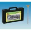 PLS Rock Peg With Hi-Viz Plastic Hook Box Set (20) 2 PLS Rock Peg With Hi-Viz Plastic Hook Box Set (20) -MOW Camping Shop pls 6009925 hivispegs