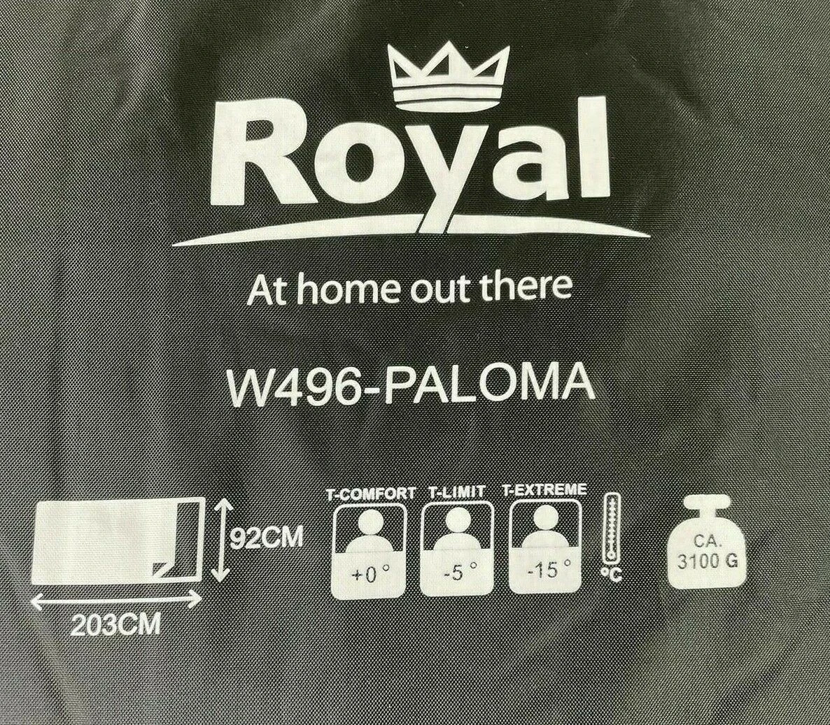 Royal Leisure Brown 'Paloma' Sleeping Bag W496 2022 4 Royal Leisure Brown 'Paloma' Sleeping Bag W496 2022 - Image 2